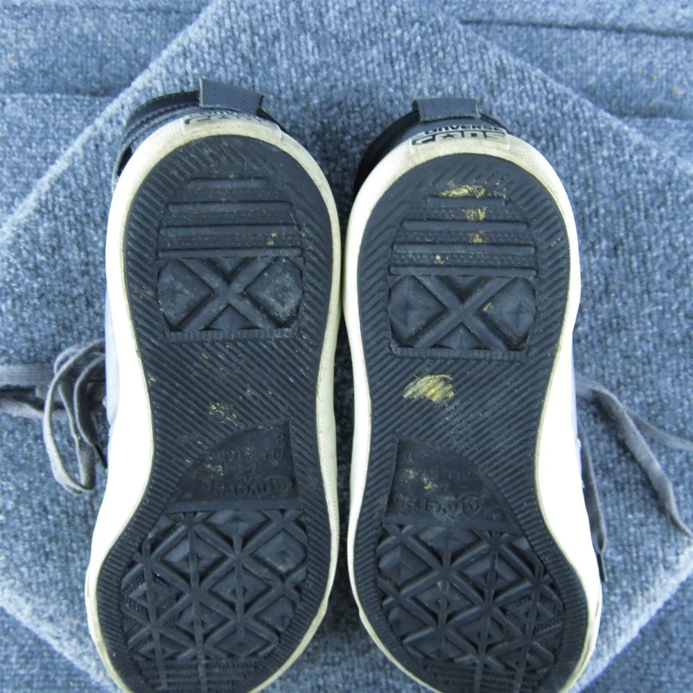 Converse CONS Men Sneaker Shoes Gray Leather Lace Up Size 8‎ Medium